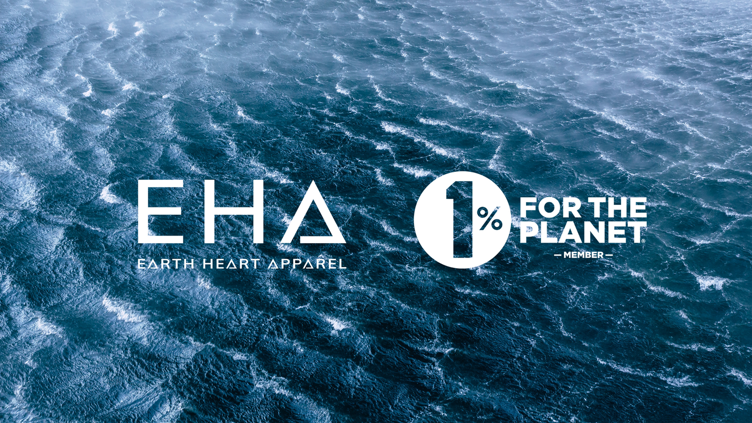 EHA/Earth Heart Apparel and 1% For The Planet logos